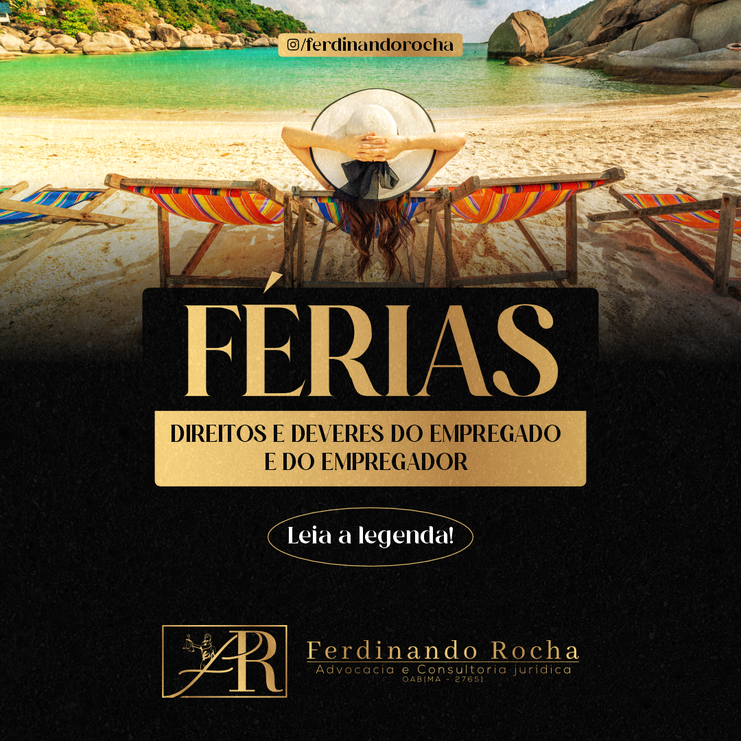Sabia que durante as férias tanto o empregado quanto o empregador têm direitos e deveres definidos pela lei? 📚✍️